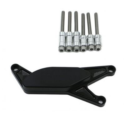 CNC padáky motoru - černé pro GSX-R 600/750 04-05 levá